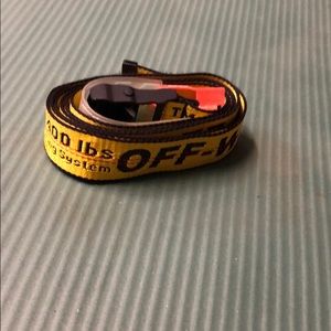 Yellow off white belt